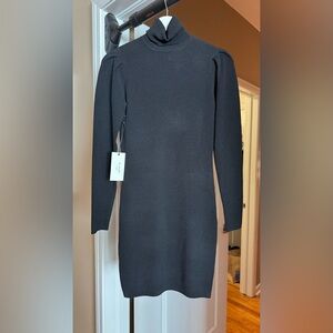 Elegant Long Sleeve Gray Dress